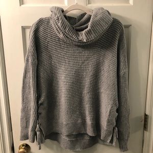 Gray Cattle Neck Sweater